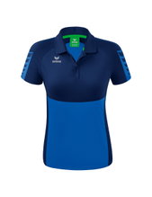 Erima Sport-Polo Six Wings (100% Polyester, tailored cut, quick-drying) royal blue/navy blue Women